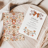 Invitation Coquette Bows et fleurs Mariage
