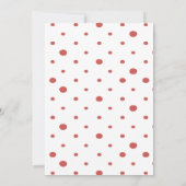 Invitation Coquette cerise sur le dessus cerise bébé fille do (Dos)