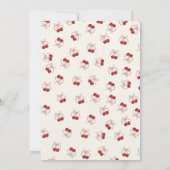 Invitation Coquette Cherry sur le Baby shower supérieur Invit (Dos)