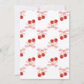 Invitation Coquette Cherry Sweet 2e 3e anniversaire (Dos)