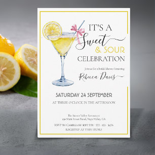 Invitation Coquette citron Douce & Douche nuptiale