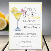 Invitation Coquette citron sucré & Tangy douche nuptiale