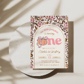 Invitation Coquette Citrouille Automne Floral 1er Anniversair