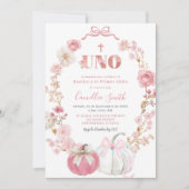Invitation Coquette Citrouille Bautizo (Devant)