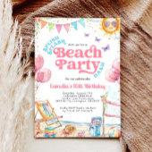 Invitation Coquette Côte Teenage Beach Fête d'anniversaire