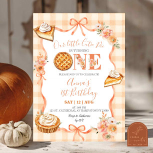 Invitation Coquette Cottage Cutie Pie Anniversaire