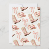 Invitation Coquette Cowgirl Boot rose & Bubbly (Dos)