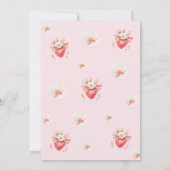 Invitation Coquette Floral Berry Premier anniversaire (Dos)