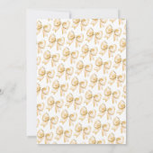 Invitation Coquette Gold Bow Sweet 16 Anniversaire (Dos)