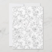 Invitation Coquette Grey Bow Ribbon Graduation Party (Dos)