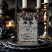 Invitation Coquette Halloween Dark Bow