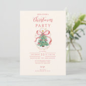 Invitation Coquette Joyeux & Lumineux Noël (Debout devant)