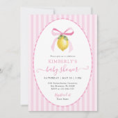 Invitation Coquette Lemon Baby Shower (Devant)