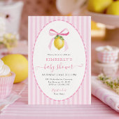 Invitation Coquette Lemon Baby Shower