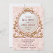 Invitation Coquette Marie Antoinette Rococo Fête des mariées (Devant)