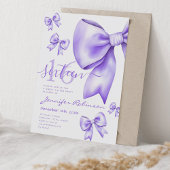 Invitation Coquette mignonne pourpre cou doux 16