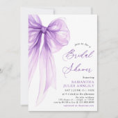 Invitation Coquette moderne tendance Fête des mariées pourpre (Devant)