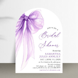 Invitation Coquette moderne tendance Fête des mariées pourpre