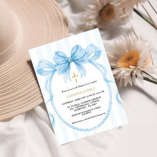Invitation Coquette neutre pour le genre mignon Baptême