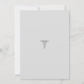 Invitation Coquette or et noire Infirmière diplômée RN (Dos)