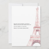 Invitation Coquette Paris Café parisien (Dos)