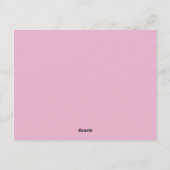 Invitation Coquette Pink Bow Wavy Border  Note card (Dos)