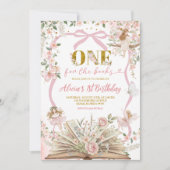 Invitation coquette pink fairy storybook birthday  (Devant)