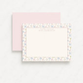 Invitation Coquette Pink Hot Air Balloon Nursery Note Card