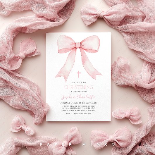 Invitation Coquette pour les filles de la boue rose