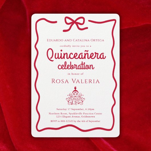 Invitation Coquette Quinceanera