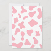 Invitation Coquette rose Baby shower petite fille (Dos)