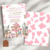 Invitation Coquette rose Baby shower petite fille