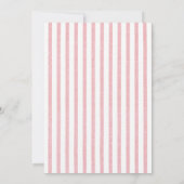 Invitation Coquette Rose Bow Girl Anniversaire (Dos)