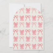 Invitation Coquette Rose Bow & Stripes Bat Mitzvah (Dos)