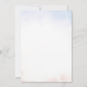 Invitation Coquette rose et bleu Réveillez le genre de Bow (Dos)