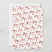 Invitation Coquette Rose Gold Bow Sweet 16 Party (Dos)