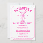 Invitation Coquette Rose Retro Country Club Bachelorette (Devant)