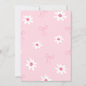 Invitation Coquette rose Whimsical Retro Tea 2e anniversaire (Dos)