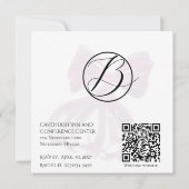 Invitation Coquette Rubans Pale Rose Clair (Dos)