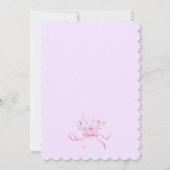 Invitation Coquette sucrée Cravate de cou pourpre Élégant Bab (Dos)