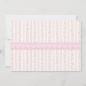 Invitation Coquette Sweet 16 Pink Bow Birthday Photo (Dos)