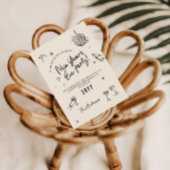 Invitation Coquette typographie moderne New Yeats Eve party