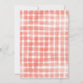 Invitation Coquette Wavy Bow Apple 1er anniversaire (Dos)