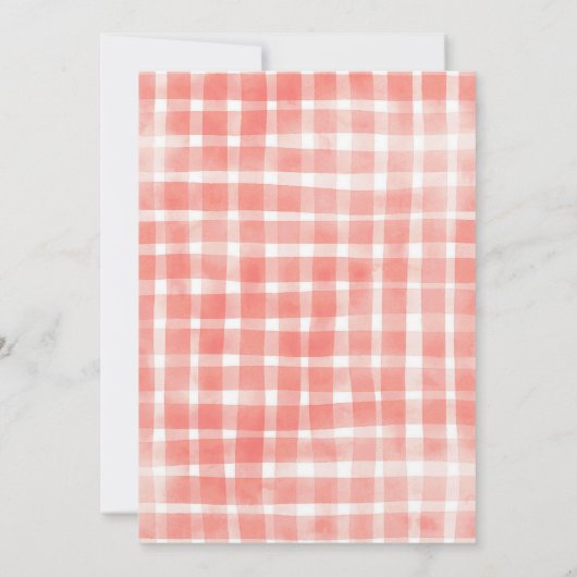 Invitation Coquette Wavy Bow Apple 1er anniversaire (Dos)