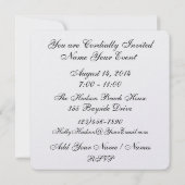 Invitation Coquillage de Plage - SRF (Dos)