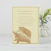 Invitation Coquillage/ Mariage (Debout devant)