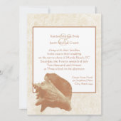 Invitation Coquillage/ Mariage (Devant)