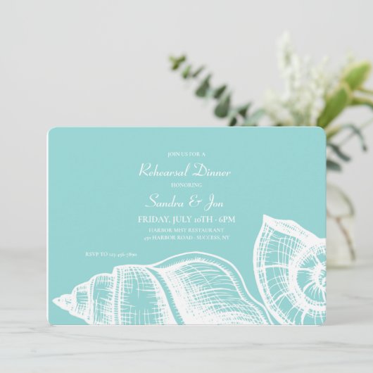 Invitation Coquillages (Debout devant)