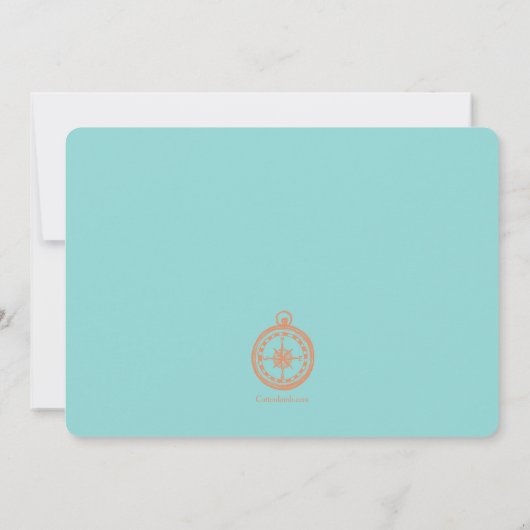 Invitation Coquillages (Dos)