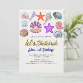 Invitation coquillages (Debout devant)